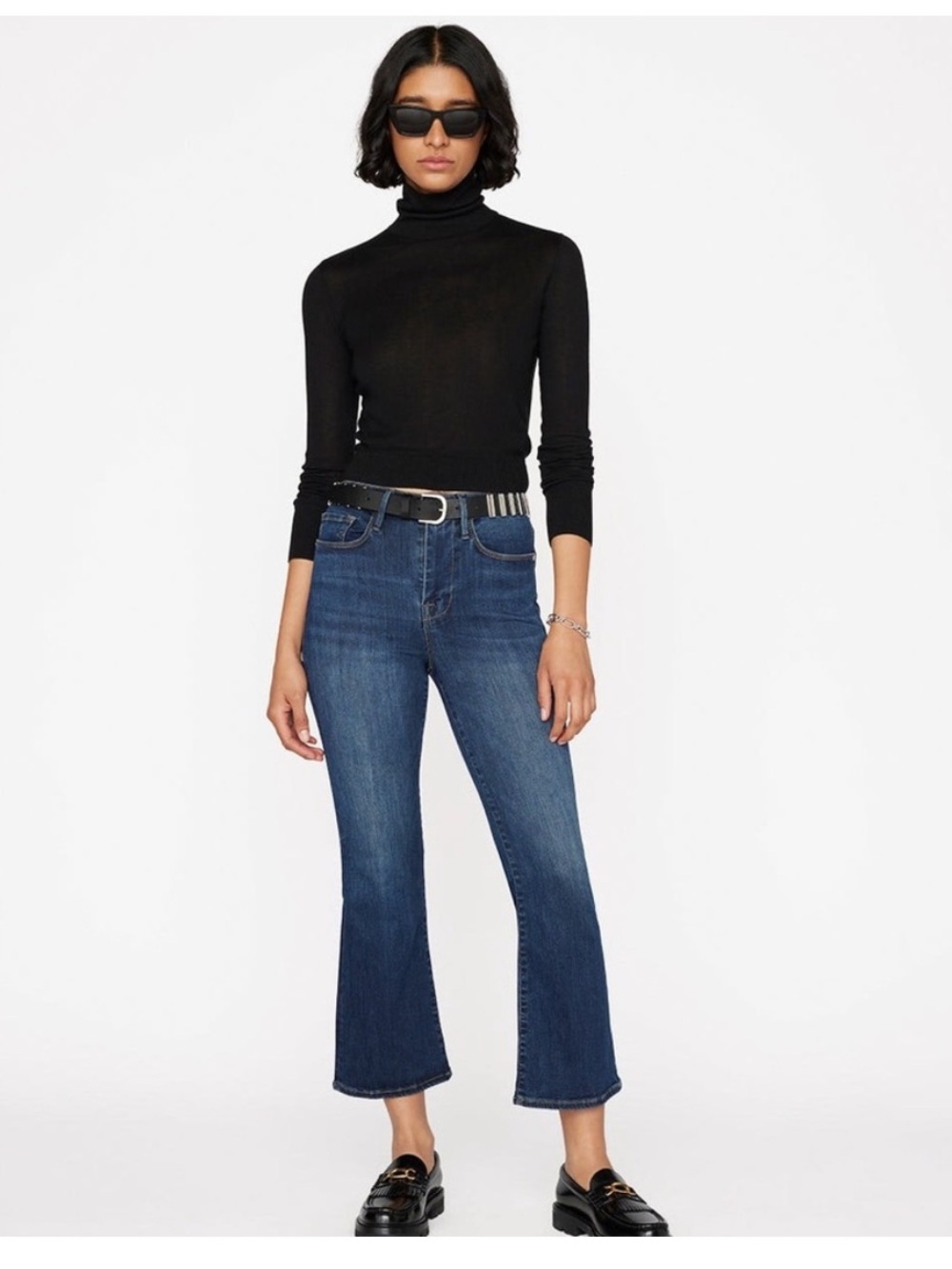Frame denim le one cropped mini boot Hanbury size‎ 1 = 25-29
